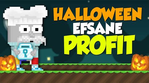 HALLOWEEN DE EFSANE PROFİT ETTİK 5 DL PROFİT Growtopia Türkçe