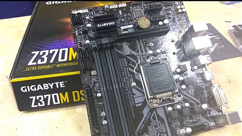 Gigabyte Z370m Ds3h Micro Atx Unboxing Tech Land YouTube