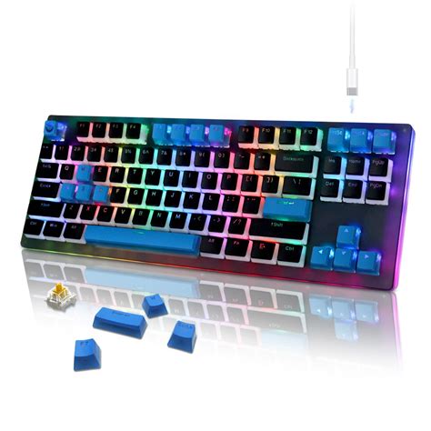 Buy XVX Womier K87 Pro Tkl Mechanical Keyboard Hot Swappable Keyboard With Pudding Keycaps Rgb