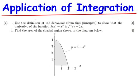 Application Of Integration Calculus YouTube