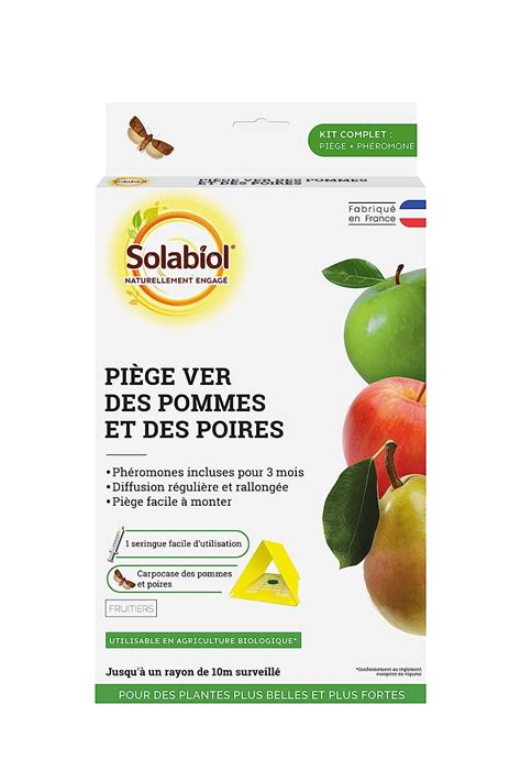 Solabiol Anti Ver Des Pommes Et Poires Piège à Phéromone Prêt à L