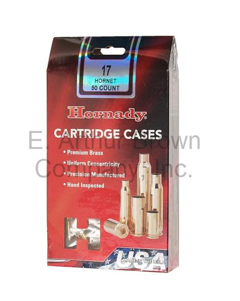 Hornady 17 Hornet Unprimed Brass 50 Pcs 17 Hornet Bulk Brass By Hornady