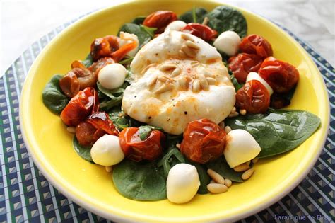 Ensalada De Burrata Y Tomates Asados