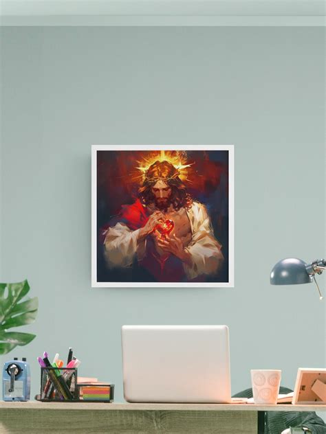 Jesus Christ, Sacred Heart, Wall Art, Printable,painting,gift,jesus ...