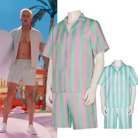 Barbie Ken Ryan Gosling Cosplay For Men Hawaiian Shirts Short Etsy UK