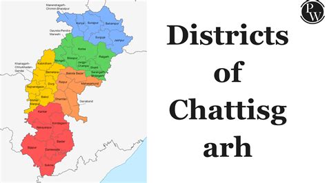 Districts Of Chattisgarh Population Importance Map List