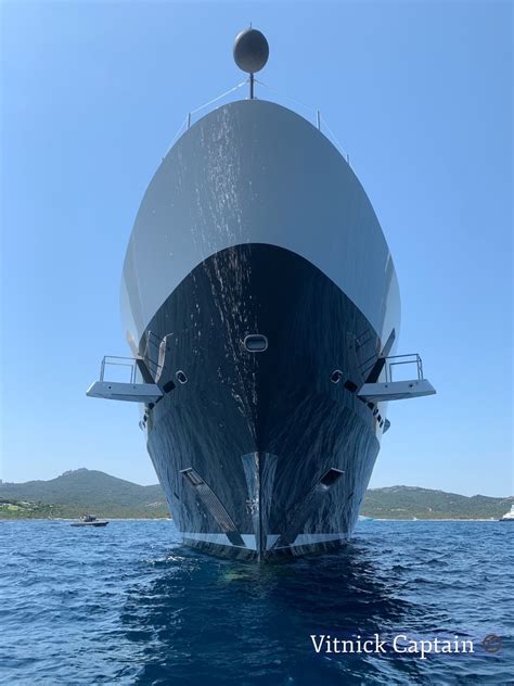 M Oceanco Superyacht Dar Anchored At The Bay Of Cala Di Volpe Yacht