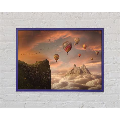 Ophelia Co Hot Air Balloon Valley Single Picture Frame Art Prints