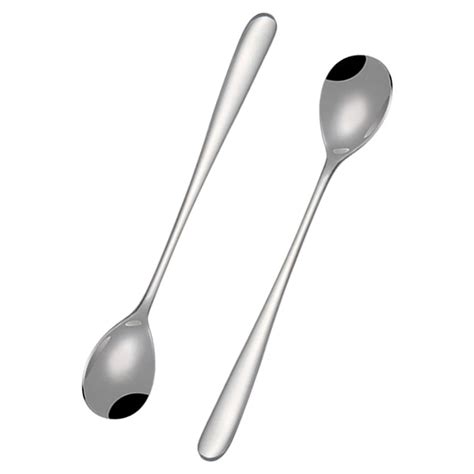 Pcs Stainless Steel Long Dessert Spoon Drinking Stirring Spoon Coffee