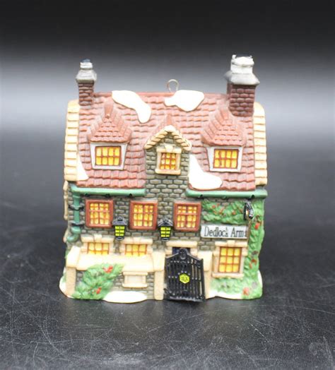 Vintage Dept 56 Charles Dickens Heritage Dedlock Arms Christmas Ornament Collections Edition