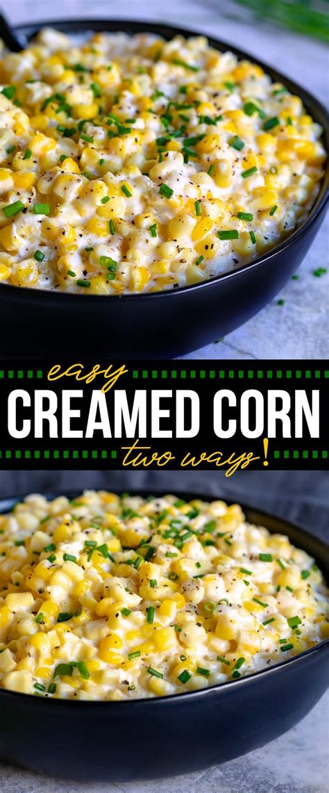 Easy Creamed Corn Two Ways Mom On Timeout