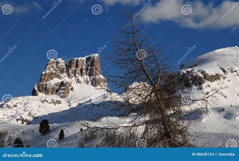 Monte Averau With Rifugio Averau And Sella In The Background, Dolomites ...