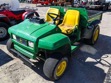 John Deere Gator Turf Utv 287l Gas Engine Manual Dump Bed 35 X 4 Bed Hour Meter Reads