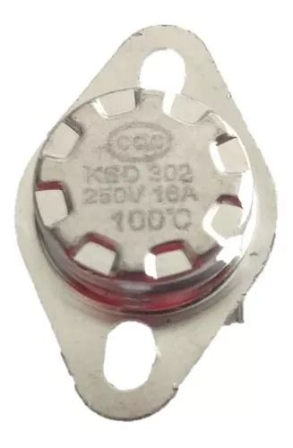 Termostato Bimetálico Ksd302 100 C 16 A 250 V