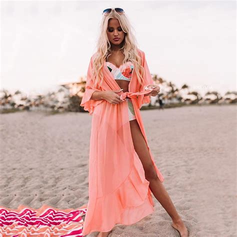 Kimono De Plage Uni Miss Pareo