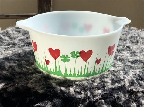 RARE PYREX LUCKY IN LOVE CASSEROLE DISH | #1963831361