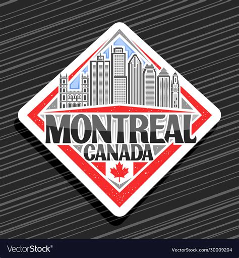 Logo For Montreal Royalty Free Vector Image Vectorstock