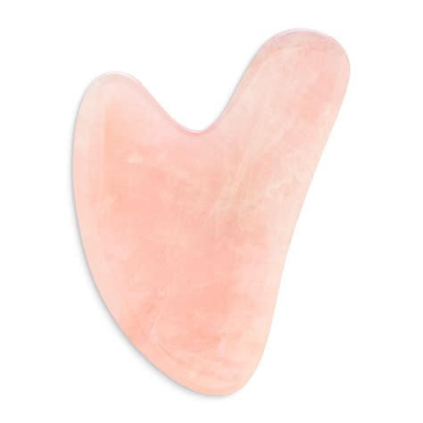 Gua Sha Brazilian Rose Quartz Facial Massage Tool Bazar Bio