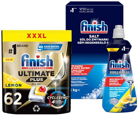 Finish Ultimate Plus Kapsu Ki Do Zmywarki Lemon Szt S L