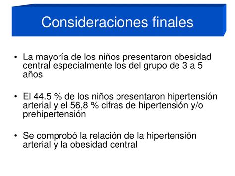 Ppt Hipertensión Arterial En Niños Con Obesidad Exógena Powerpoint Presentation Id6458765