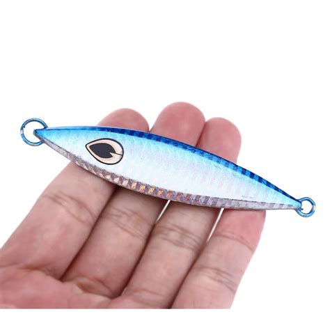 Pcs G Metal Jigging Fishing Spoon Iron Plate Lead Baits Sea Fishing