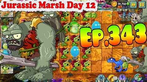 Plants Vs Zombies New Jurassic Gargantuar Jurassic Marsh Day