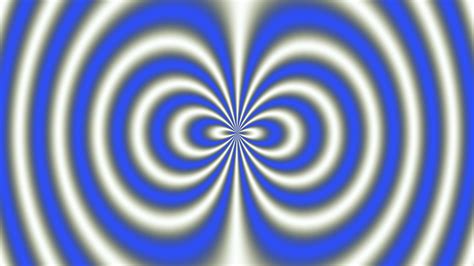 Artistic Blue Digital Art Kaleidoscope Optical Illusion Spiral White