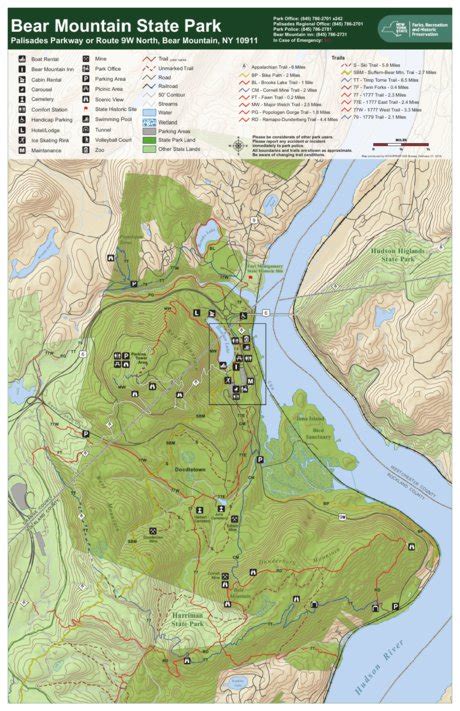 Bear Mountain Trail Map – Map Of The Usa With State Names