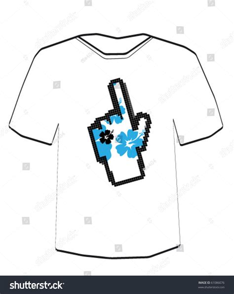 Vektor Stok Cursor Tshirt Design Template Editable Tanpa Royalti