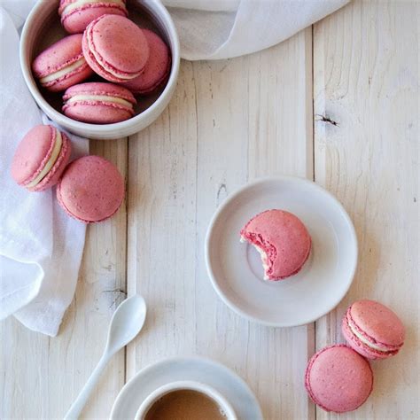 Raspberry Coconut French Macarons Recipe