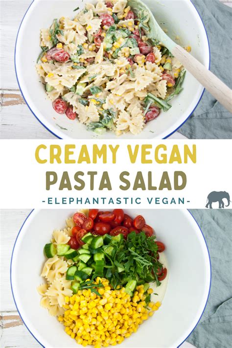 Creamy Vegan Pasta Salad Recipe Karinokada