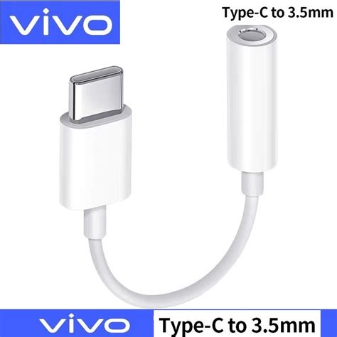 Converter Cable Adapter Vivo USB Type C To Jack Audio 3 5mm V21 5G V23