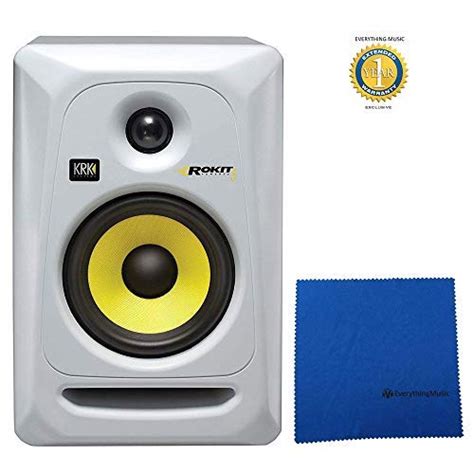 Krk Rp G Rokit G W Way Powered Studio Monitor White With