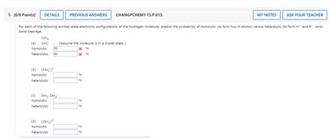 Solved bond cleavage. (a) 1sσu∗ homolytic heterolytic 1sσg | Chegg.com