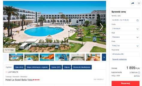 Lastminuter Wypoczynek W Tunezji Hotel Z All Inclusive H Przy