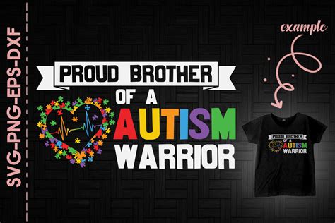 Proud Brother Of A Autism Warrior By Utenbaw Thehungryjpeg