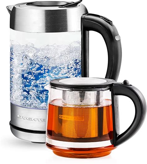 Amazon OVENTE Glass Electric Kettle Water Boiler 1 7 Liter