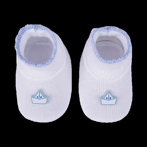 Sapato Branco C Azul Celeste Loja Sanches Baby