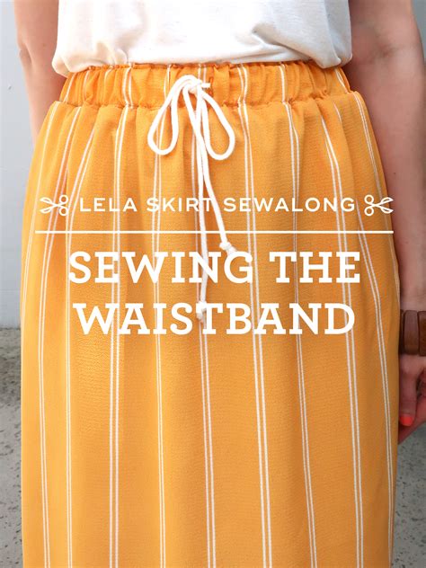 Lela Skirt Sewalong How To Sew An Elastic Waistband — Sew Diy