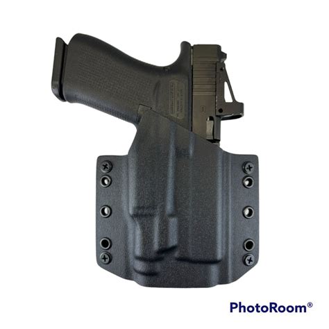 Black Kydex Holster For Glock 43x Mos Streamlight Tlr 7 Sub Etsy Finland