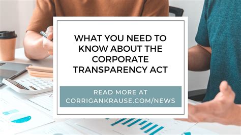 What You Need To Know About The Corporate Transparency Act Corrigan