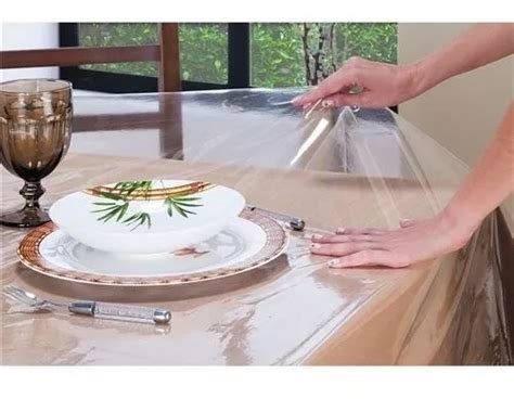 Toalha De Mesa Plastico Transparente Imperme Vel X M