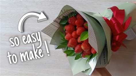 Diy Bouquet Strawberry Youtube