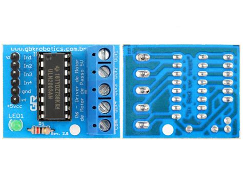 M Dulo Driver Controlador De Motor De Passo Unipolar Uln Usinainfo