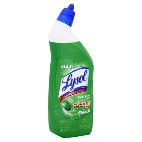 Lysol Complete Clean Max Coverage Toilet Bowl Cleaner With Bleach