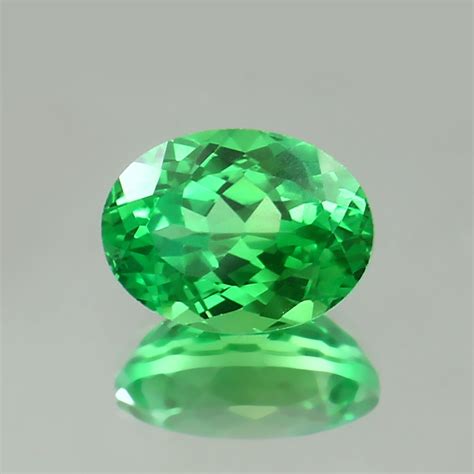 Natural Flawless Ceylon Green Parti Sapphire Loose Oval Cut Gemstone