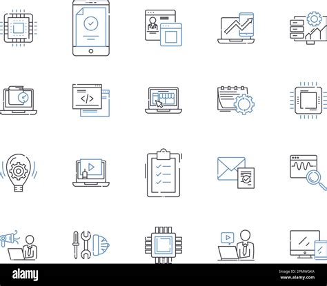 Machine Learning Outline Icons Collection Machine Learning Ai