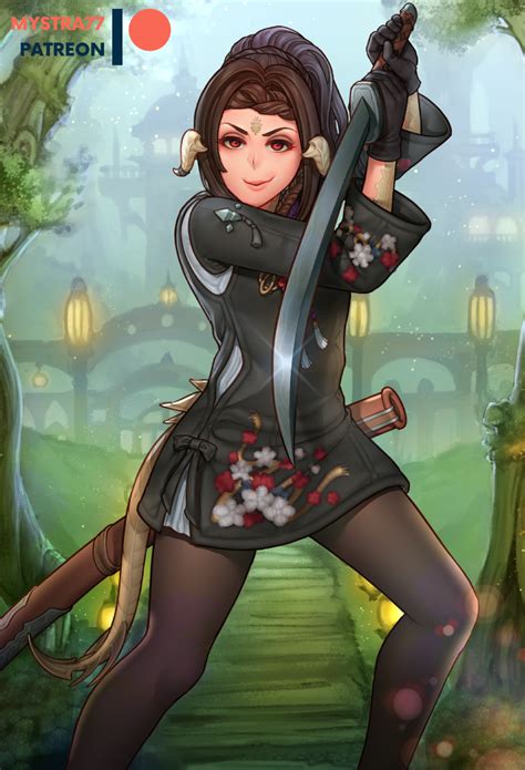 Au Ra Samurai Commission By Mystra77 Hentai Foundry