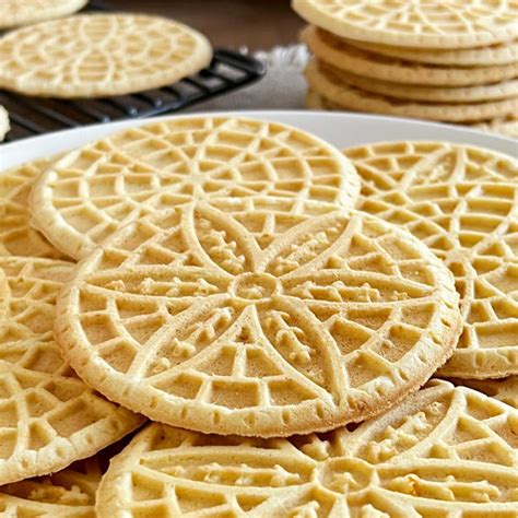 Grandmas Pizzelle Recipe With Anise Italian Wafer Cookies