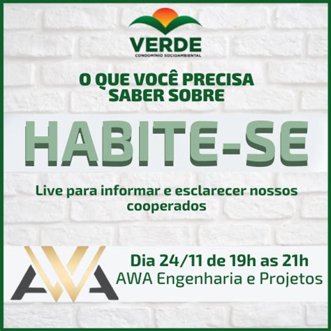 Carta De Habite Se Live O Escrit Rio Awa Engenharia E Projetos